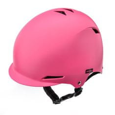 Meteor KS02 otroška kolesarska čelada, S, roza - rabljeno