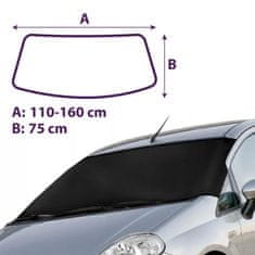 J&J Automotive Protizmrzovalna plošča za prednje okno, velikost: Small (110-160cm x 75cm)