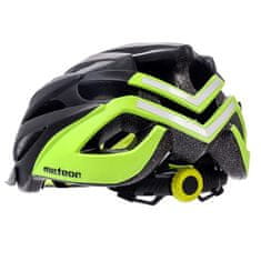 Meteor Marven kolesarska čelada, L, črno-zelena