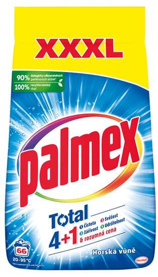 Palmex pralni prašek, gorski vonj, 66 pranj