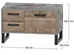 nabbi Omarica za čevlje (omara za čevlje) Bova SU - peščeni hrast / leskon