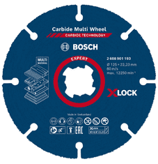 BOSCH Professional rezalna plošča EXPERT Carbide Multi Wheel X-LOCK, 125 mm, 22,23 mm (2608901193)