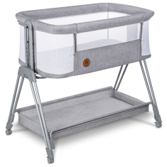 Lionelo LUNA GREY CONCRETE otroška posteljica