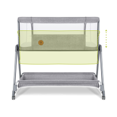 Lionelo LUNA GREY CONCRETE otroška posteljica