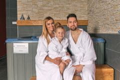 Interkontakt Ženski bombažni kopalni plašč model KIMONO 01 Bela