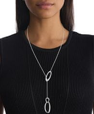 Calvin Klein Dolga jeklena ogrlica Sculptural 35000356