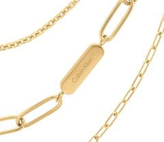 Calvin Klein Komplet ogrlic iz pozlačenega jekla Defiant 35000433