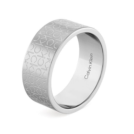 Calvin Klein Eleganten jeklen prstan za moške Iconic 35000437