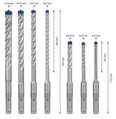 BOSCH Professional 7-delni komplet EXPERT SDS plus-7X, 5/6/6/8/8/10/12 mm (2608900195)