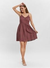 Vero Moda Ženska obleka VMHONEY Regular Fit 10220925 Rose Brown (Velikost M)