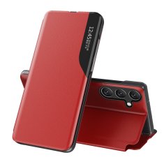 MG Eco Leather View knjižni ovitek za Samsung Galaxy A54 5G, rdeča