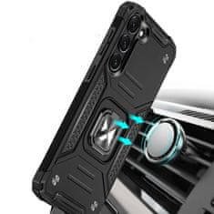 MG Ring Armor ovitek za Samsung Galaxy S23, črna