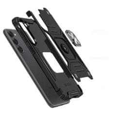 MG Ring Armor ovitek za Samsung Galaxy S23 Plus, črna