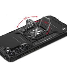 MG Ring Armor ovitek za Samsung Galaxy S23 Plus, črna