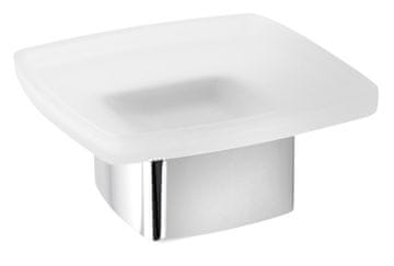 Gedy Elegantna Stojna Mýdlenka | Mlečno Steklo & Kromirana Medenina