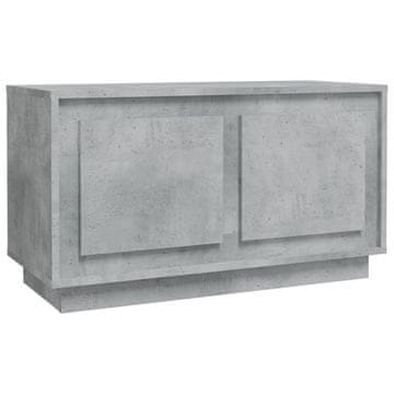 Vidaxl TV omarica betonsko siva 80x35x45 cm inženirski les