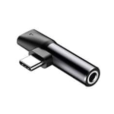 BASEUS CATL41-01 USB-C/3,5 mm Jack črn