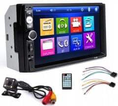 Dexxer 12-24V 2DIN LCD touch avtoradio 4x45W USB Bluetooth + kamera in daljinec