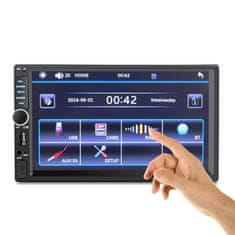 Dexxer 12V 2DIN LCD touch avtoradio 4x45W USB Bluetooth + kamera in daljinec