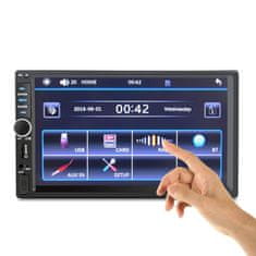 Dexxer 12-24V 2DIN LCD touch avtoradio 4x45W USB Bluetooth + kamera in daljinec