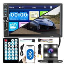 Dexxer 12-24V 2DIN LCD touch avtoradio 4x45W USB Bluetooth + kamera in daljinec