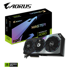 Gigabyte GeForce RTX 4080 Aorus Master grafična kartica, 16 GB (GV-N4080AORUS M-16GD)