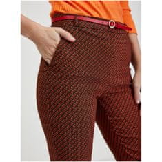 Orsay Črno-rdeče ženske hlače z vzorcem ORSAY_390303-330000 34