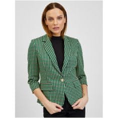 Orsay Bela in zelena ženska karirasta jakna s kravato ORSAY_482450-856000 36
