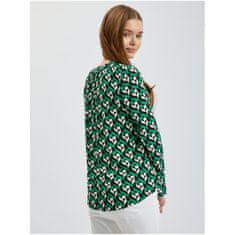 Orsay Bela in zelena ženska vzorčasta bluza ORSAY_619142-867000 34
