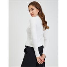 Orsay Beli ženski pulover z rebrastimi rokavi ORSAY_507466044000 L