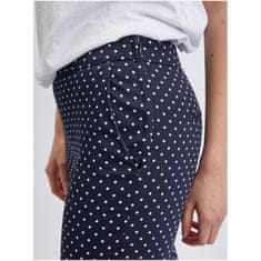 Orsay Temno modre ženske tričetrtinske hlače s pikami ORSAY_356249526000 32
