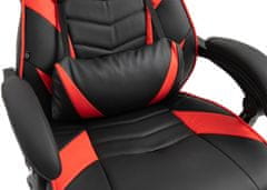 BHM Germany Gaming stol Tilos, črna / rdeča