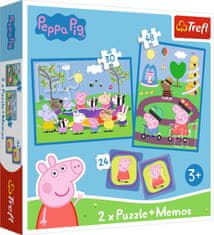 Trefl Set 3 v 1 Happy moments s pujsom Pepinom (2x puzzle + pexeo)