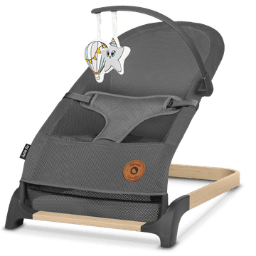 Lionelo June Air gugalni stol, siv