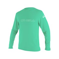 O'Neill Otroška UV majica Basic Skins, dolg rokav, Light Aqua, 14 let