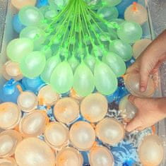 Lean-toys Vodni baloni na slamicah 111 balonov – hitro polnjenje