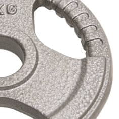 Vidaxl Olimpijske uteži 4 kosi 20 kg lito železo