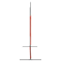 Vidaxl Prenosna baseball mreža rdeča in črna 369x107x271 cm