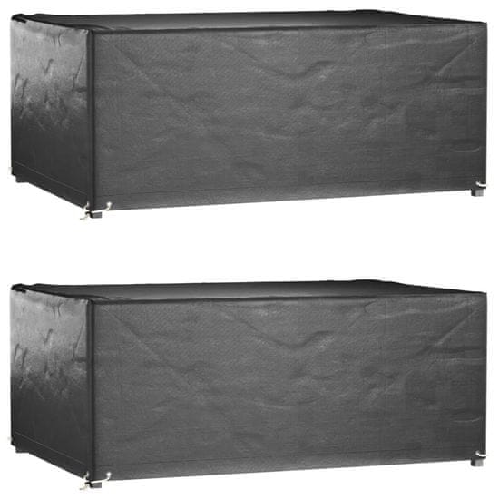 Vidaxl Prevleka za vrtno pohištvo 2 kosa 180x122x75 cm pravokotna