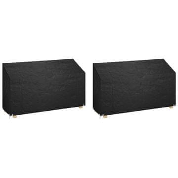Vidaxl Prevleka za gugalno klop 12 kosa 8 obročkov 210x70x70/88 cm PE