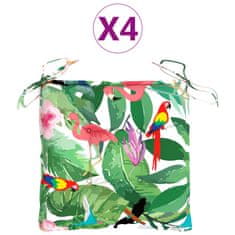 Vidaxl Blazine za stole 4 kosi večbarvne 50x50x7 cm oxford tkanina