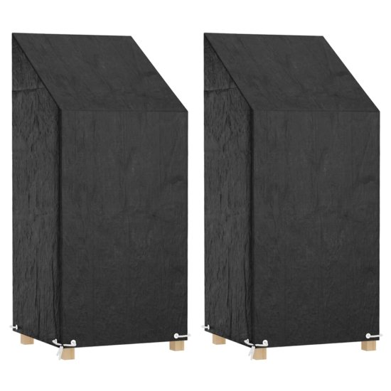 Vidaxl Prevleka za vrtne stole 2 kosa 8 obročkov 65x65x110/150 cm