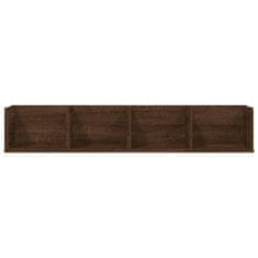 Vidaxl Stenska polica rjav hrast 100x18x18 cm inženirski les
