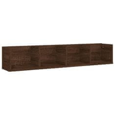 Vidaxl Stenska polica rjav hrast 100x18x18 cm inženirski les