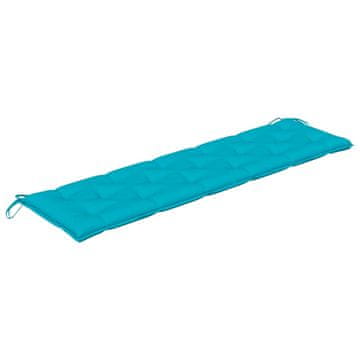 Vidaxl Blazina za vrtno klop turkizna 180x50x7 cm oxford tkanina