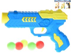 Pištola za krogle 22,5 cm + 6 nabojev - mešanica barv (rumena, modra, oranžna, črna)