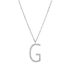 Rosato Srebrna ogrlica z obeskom G Cubica RZCU07 (verižica, obesek)