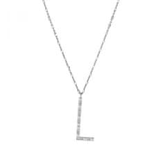 Rosato Srebrna ogrlica z obeskom L Cubica RZCU12 (verižica, obesek)