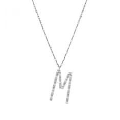 Rosato Srebrna ogrlica z obeskom M Cubica RZCU13 (verižica, obesek)