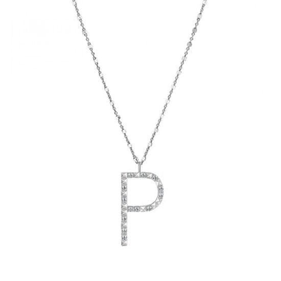 Rosato Srebrna ogrlica z obeskom P Cubica RZCU16 (verižica, obesek)